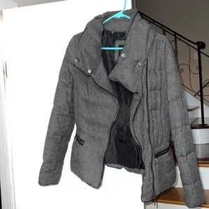Grey down coat